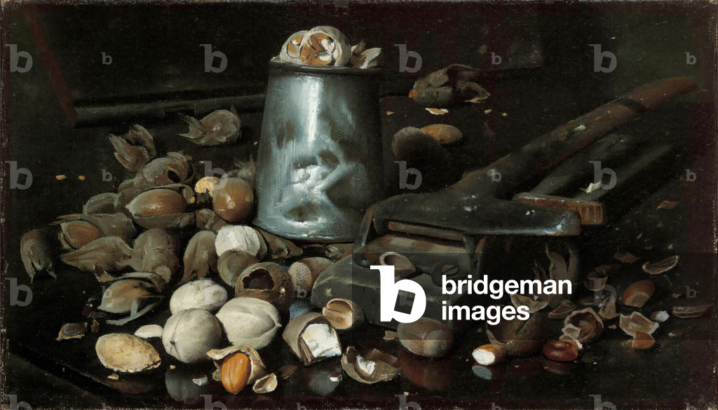 Still Life with Tin Can and Nuts, c.1886 (oil on canvas)