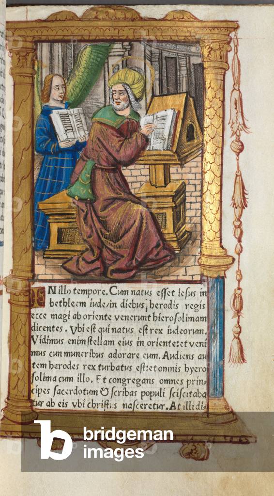 Bild von Manuskript "Gedrucktes Stundenbuch (Gebrauch von Rom): fol. 19r" 1510 von Guillaume Le Rouge