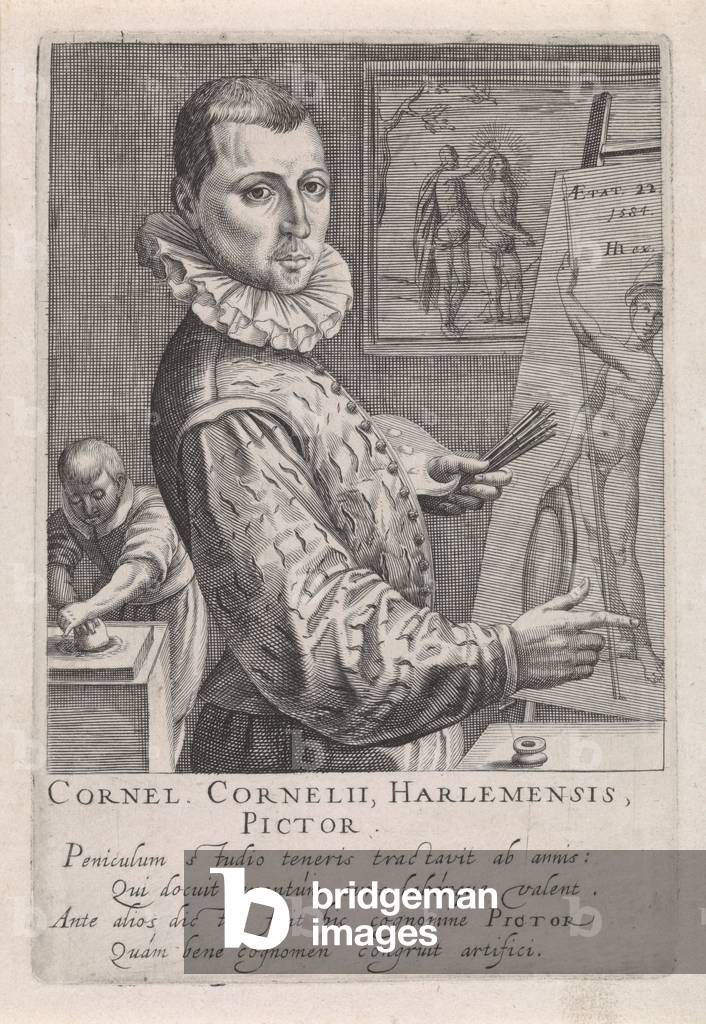 Portrait of Cornelis Cornelisz. van Haarlem, 1610 (etching)