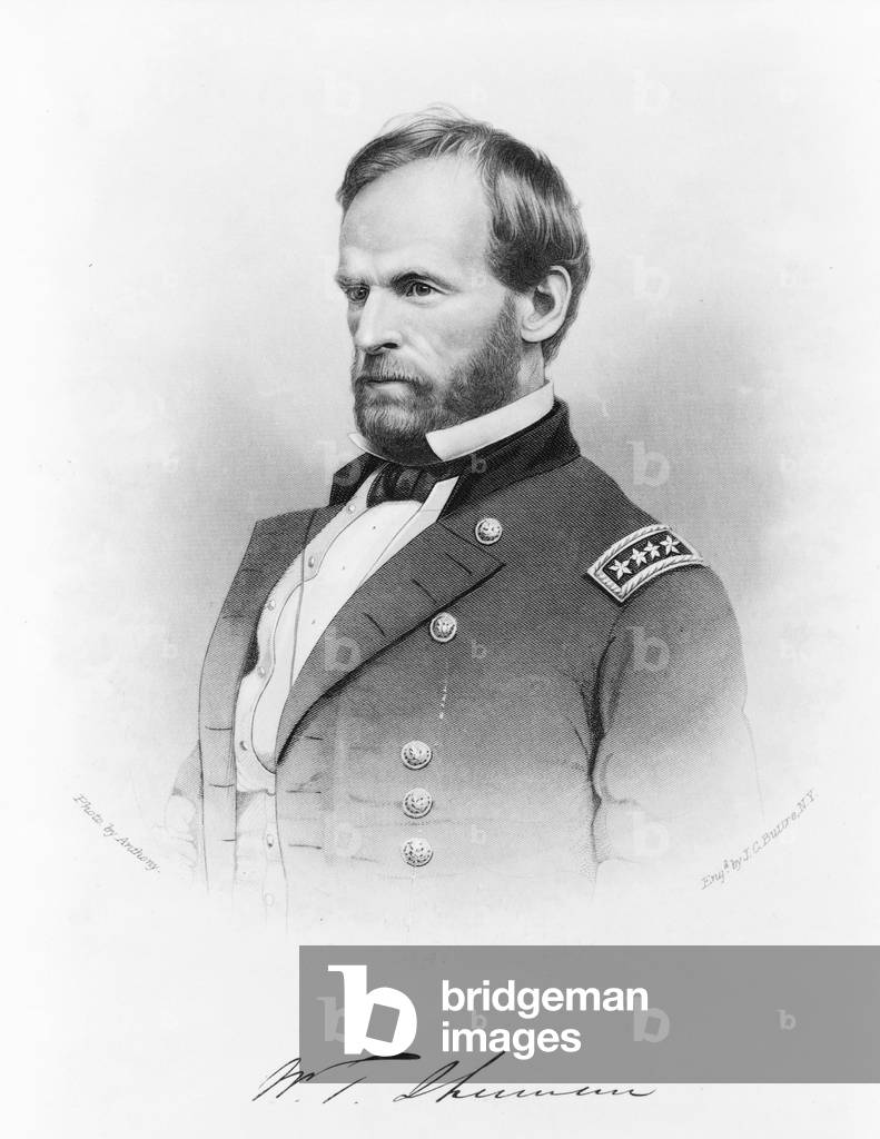 General William T. Sherman, c.1865 (engraving)