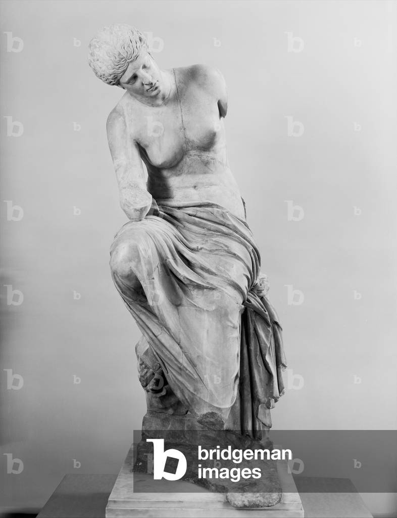 Statue of a seated Muse, 1st or 2nd century AD (marble)
