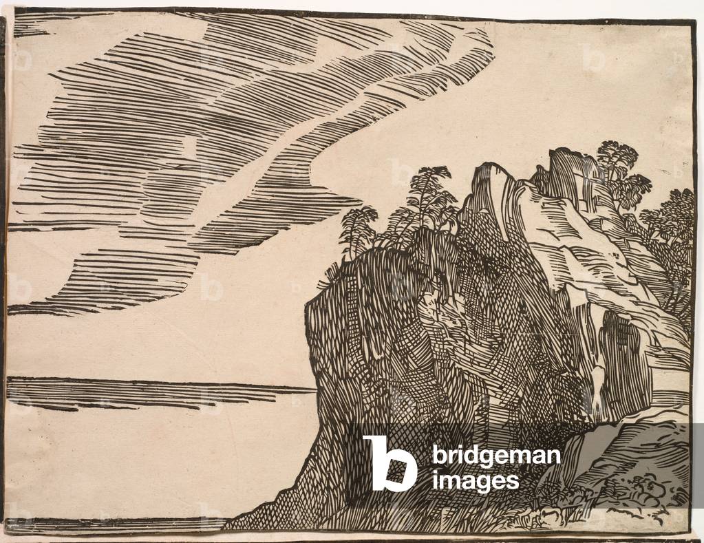 La submersion de l'armée du Pharaon dans la mer Rouge, 1514-1515 (imprimé en 1549) (gravure sur bois)