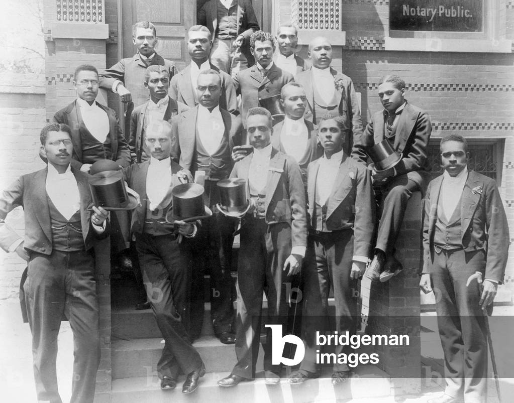 Law graduating class at Howard University, Washington, D.C., (b/w photo)