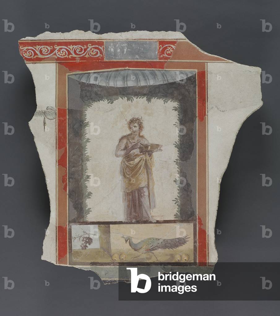 Roman fresco fragment (plaster and pigment)