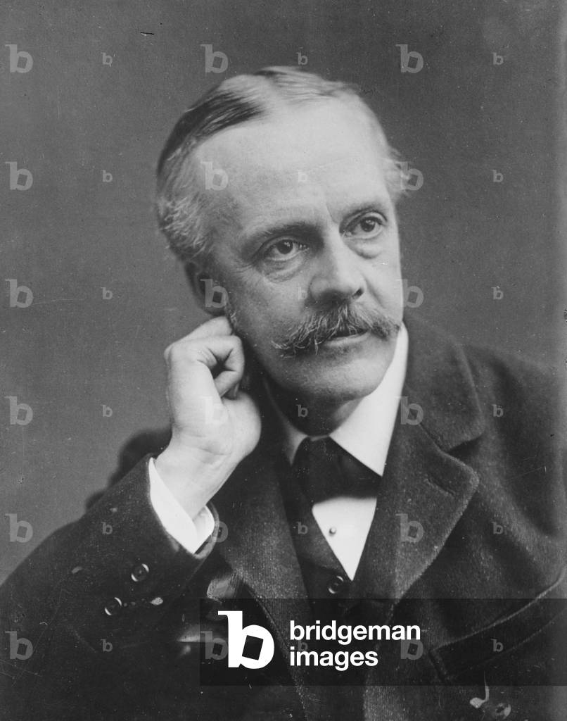 Arthur James Balfour, 1902 (b/w photo)