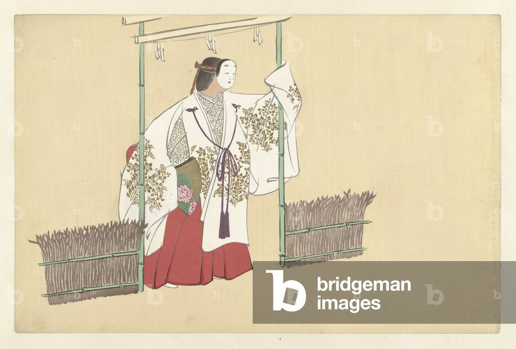 Nonomiya, 1909 (colour woodcut)