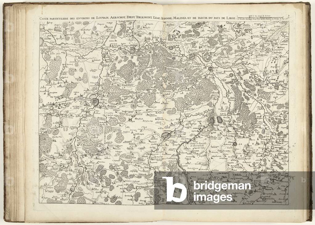 Map of Brabant, 1706 (engraving)