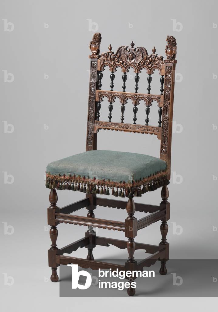 Carved chair, c. 1620-50 (wood)