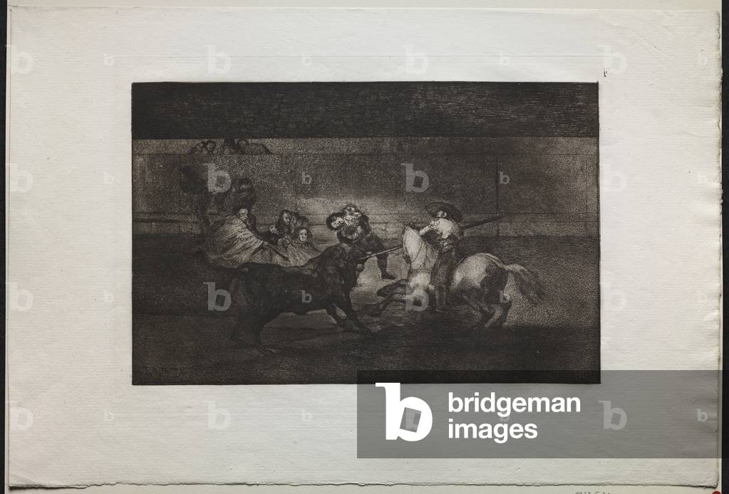 "Corride: La morte di Pepe Illo (3rd Composition)" 1876 di Francisco Jose de Goya y Lucientes