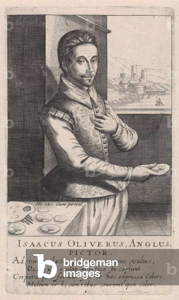 Portrait of Isaac Oliver, 1610 (etching)