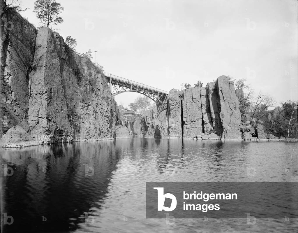 Passaic Falls, 1890-1901 (b/w photo)