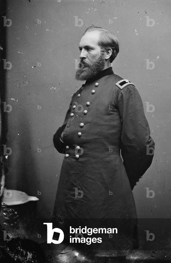 General James Garfield, 1861-65 (b/w photo)