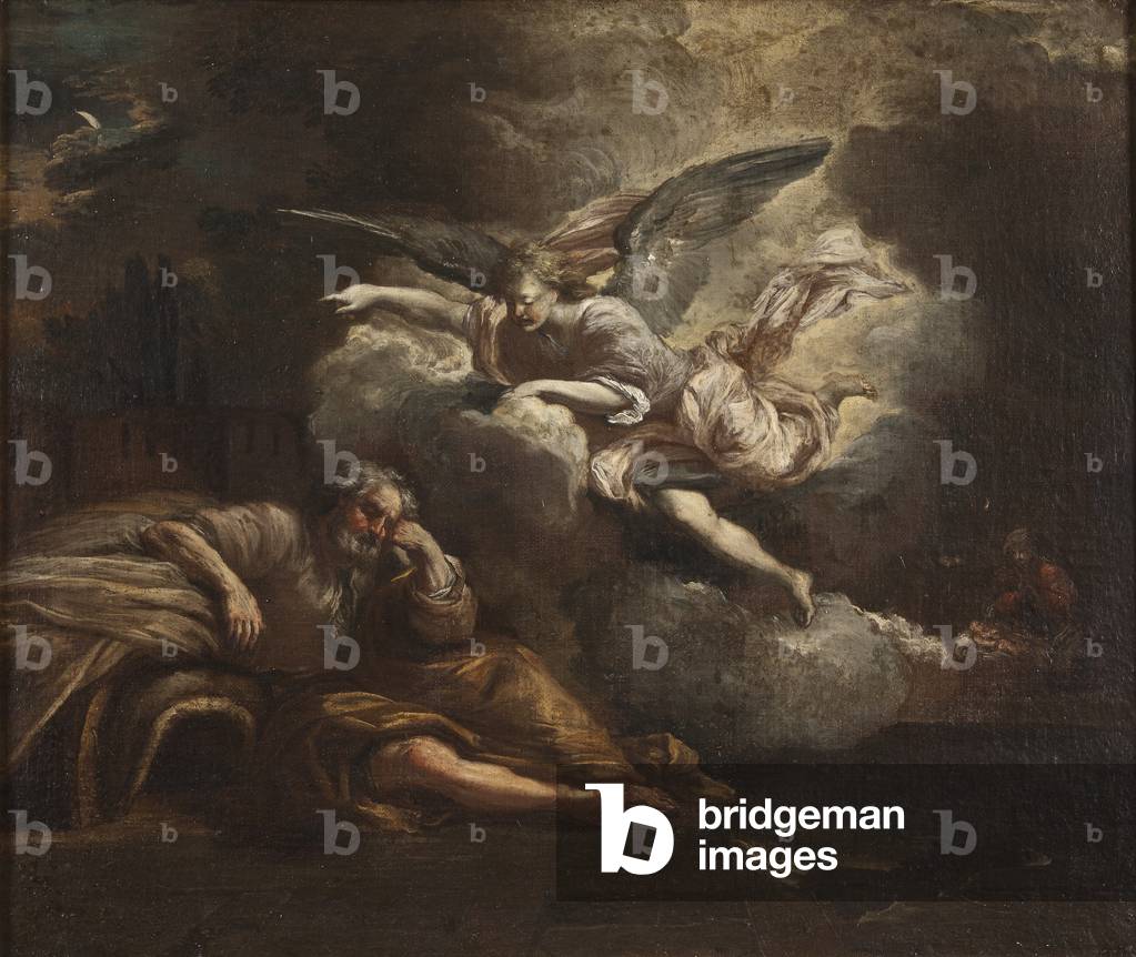 The Dream of Joseph (oil on canvas)
