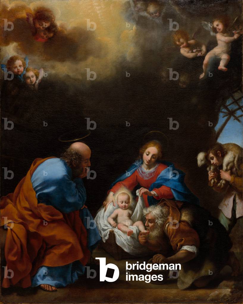 Die Anbetung der Hirten, um 1670 (Öl auf Leinwand)