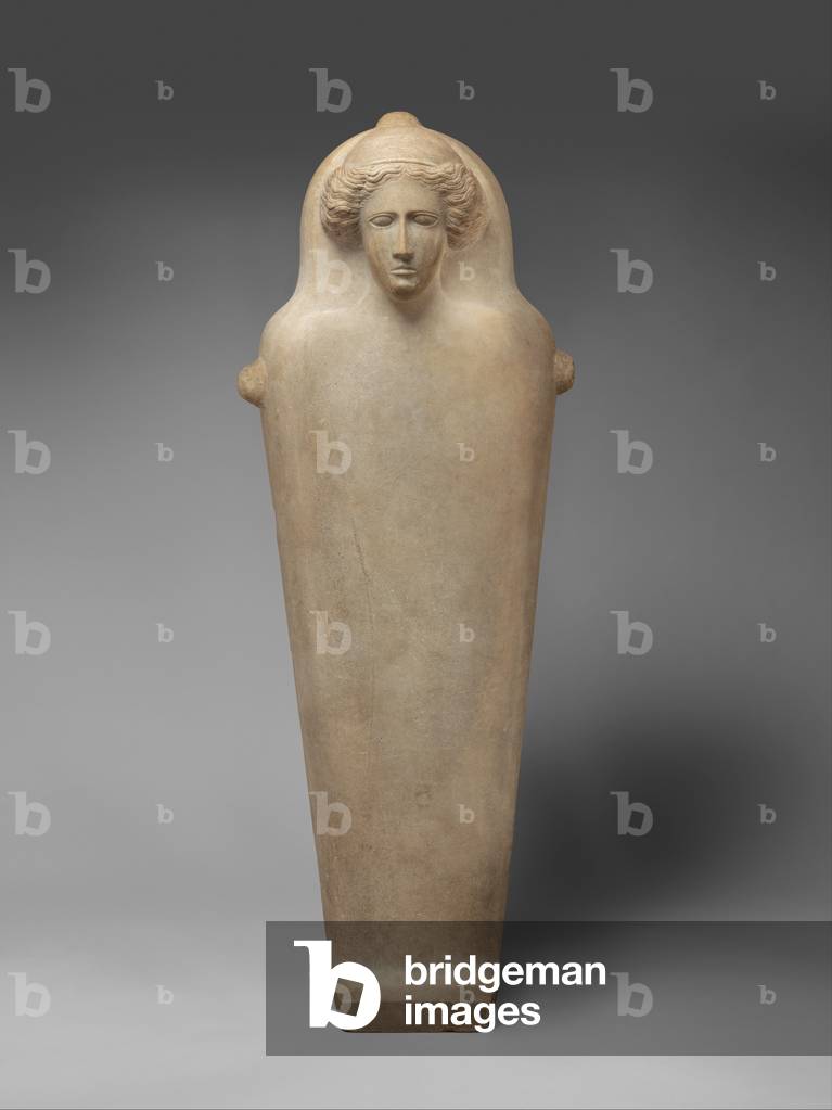 Marble anthropoid sarcophagus, c.410 BC  (parian marble)
