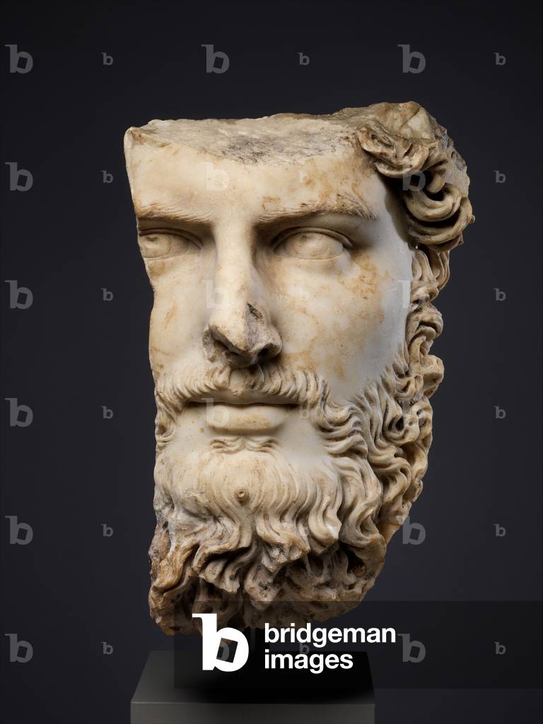 Portrait of the co-emperor Lucius Verus, 161-169 AD (marble)