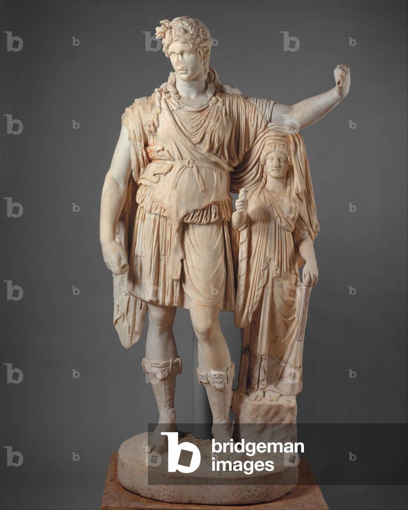 Statue of Dionysos leaning on a female figure (