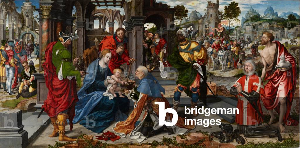The Adoration of the Magi with the Donor Philippe de Villiers de l’Isle-Adam, c.1530 (oil on oak panel)