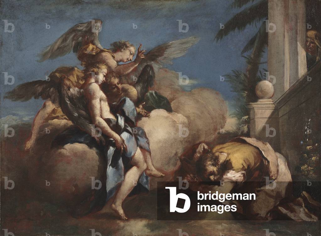 Gli angeli appaiono ad Abramo, 1750 (olio su tela)