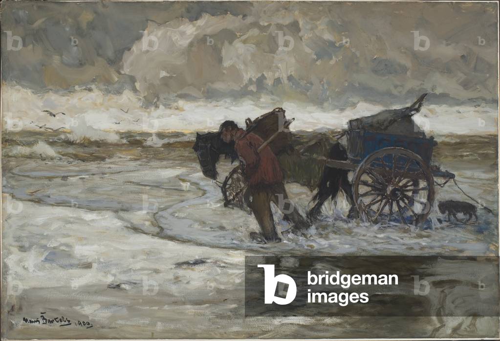 At the Dunes, 1900 (gouache on paper)