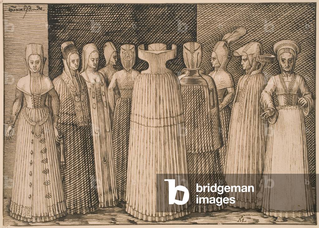 Ten Women of Stralsund, 1571/73 (pen and brown ink)
