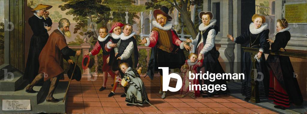 Rich Children, Poor Parents, 1599 (oil on panel)