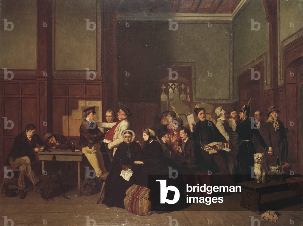 Third-Class Waiting-Room II, c.1865 (oil on canvas)