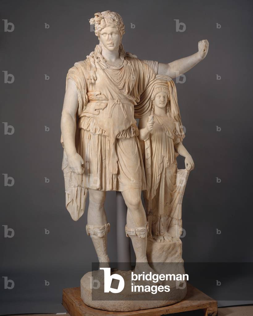 Statue of Dionysos leaning on a female figure (