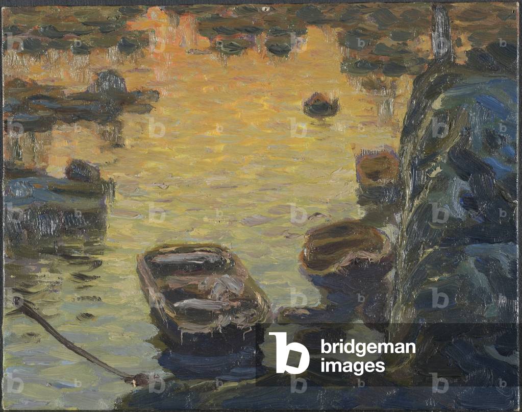 A Spring Night during the Fishing Season. Study from Lofoten, 1910 (oil on canvas)