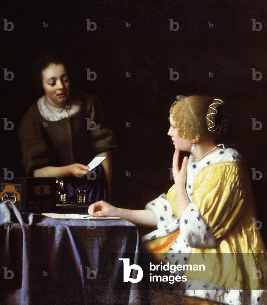 Mistress and Maid, 1666-67 (oil on canvas)