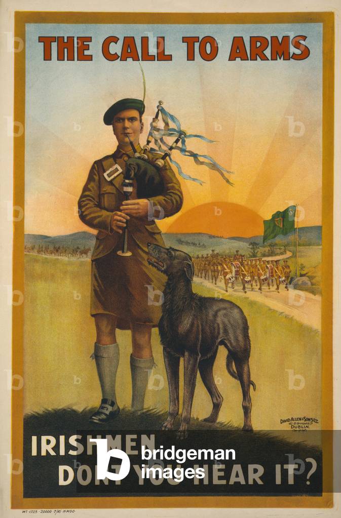 The call to arms. Irishmen don't you hear it?, c.1915 (chromolithograph)