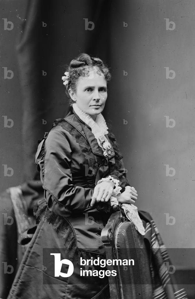 Mrs. James Garfield, 1870-80 (b/w photo)