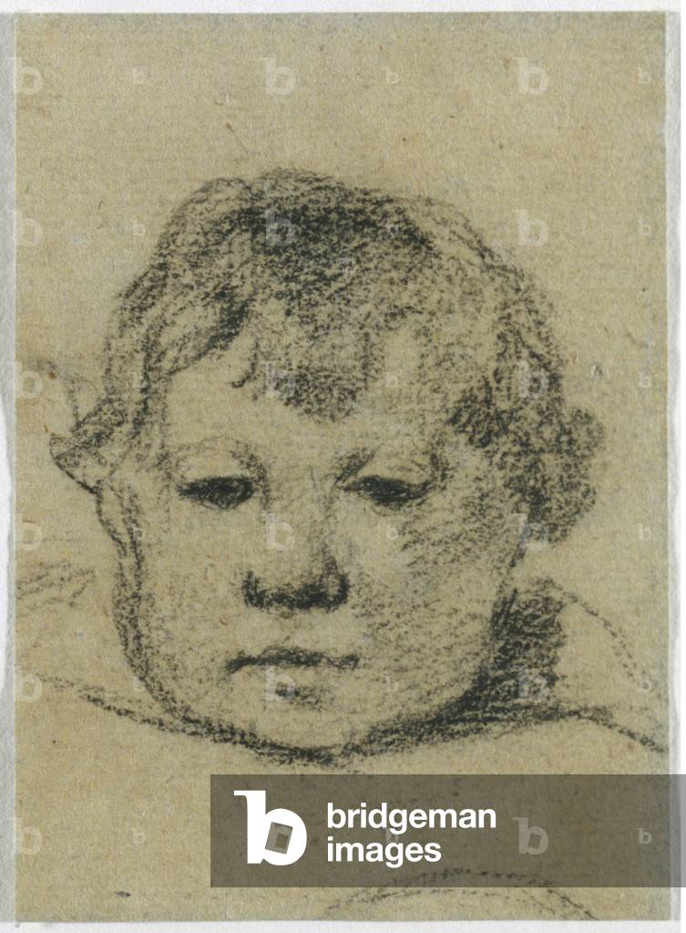 Emil Gauguin da bambino, 1875-76 circa (pastello nero)