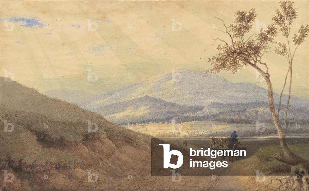 A Gleamy Effect—Hollidaysburg, Pennsylvania, 1835-40 (watercolour and graphite on wove paper)