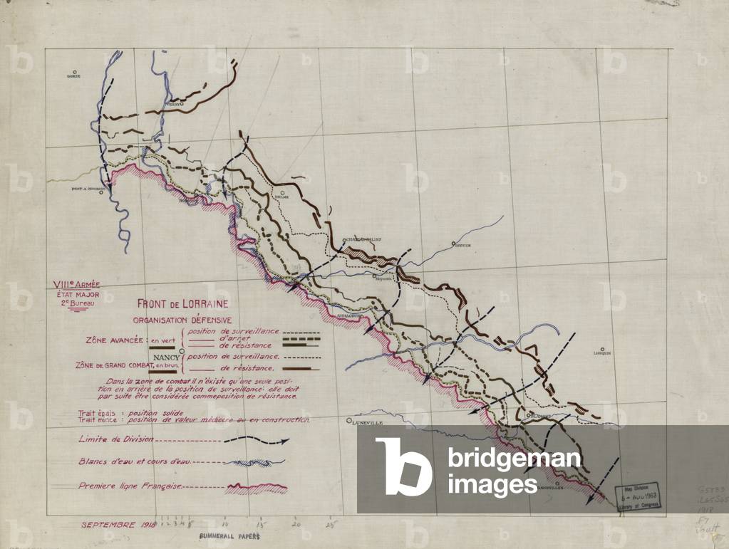 Front de Lorraine, September 1918 (pen & ink on paper)