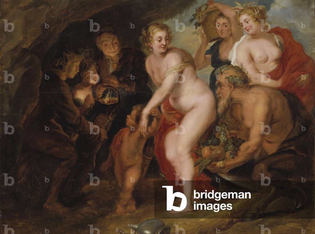 Without Ceres and Bacchus Venus would freeze, c.1650 (oil on oak)