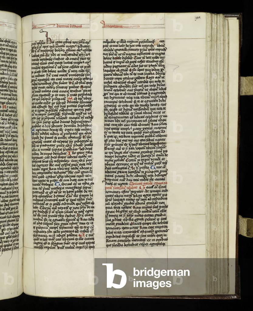 Page 291 from Book 18 of 'Antiquitates Iudaice' by Josephus Flavius, Tyniec, 1466 (ink on parchment)