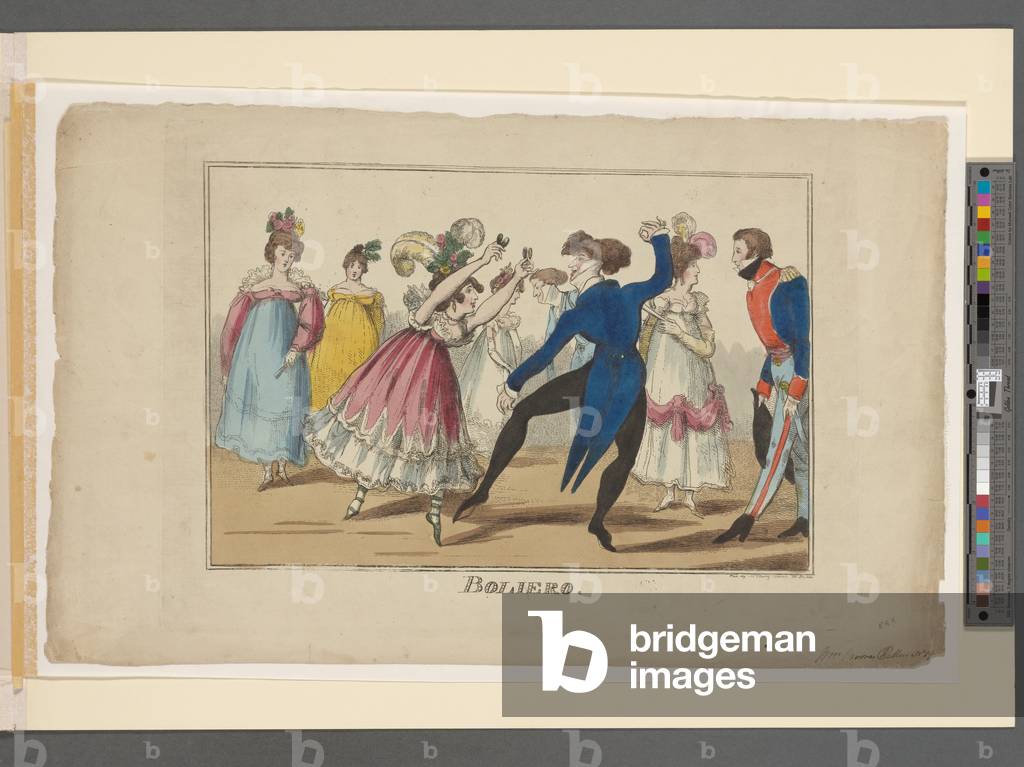 Boliero, c.1800-09 (hand-coloured engraving)