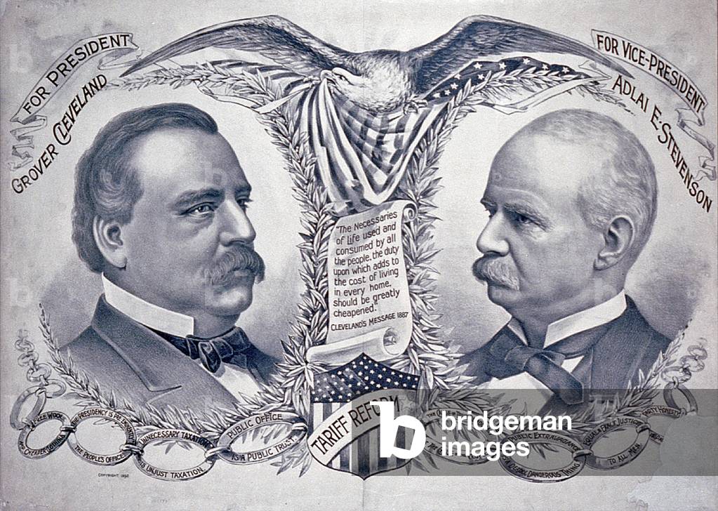 Democratic presidential campaign poster, 1892 (lithograph)