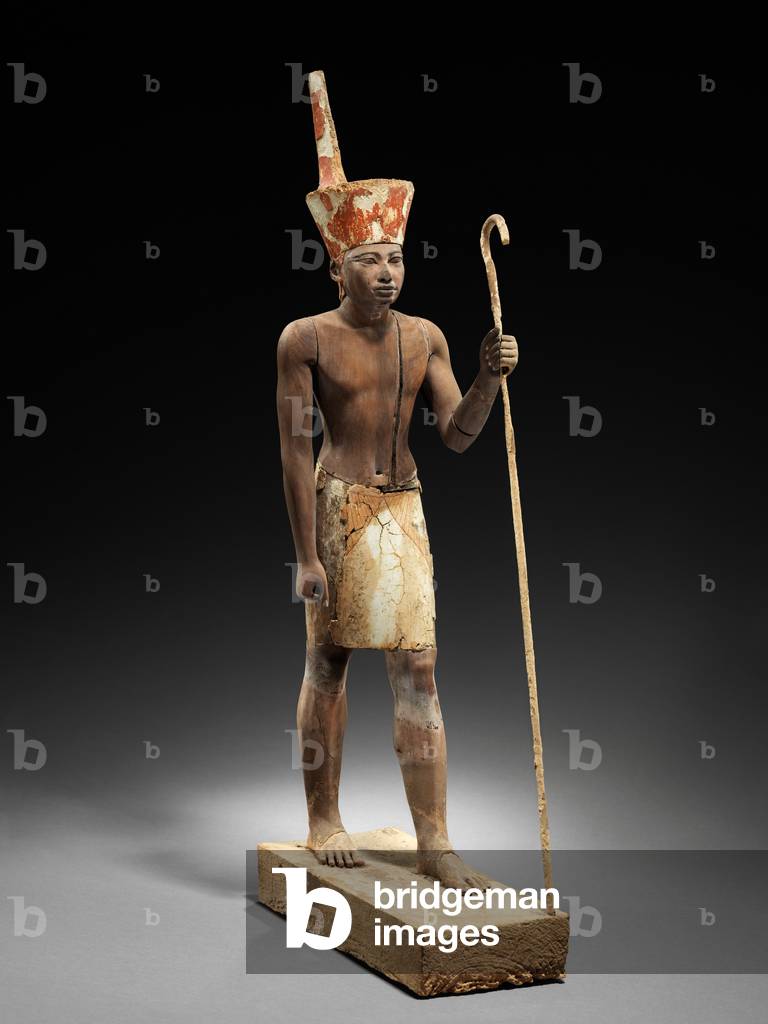 Guardian Figure, c.1900 BC (cedar wood with plaster and paint)