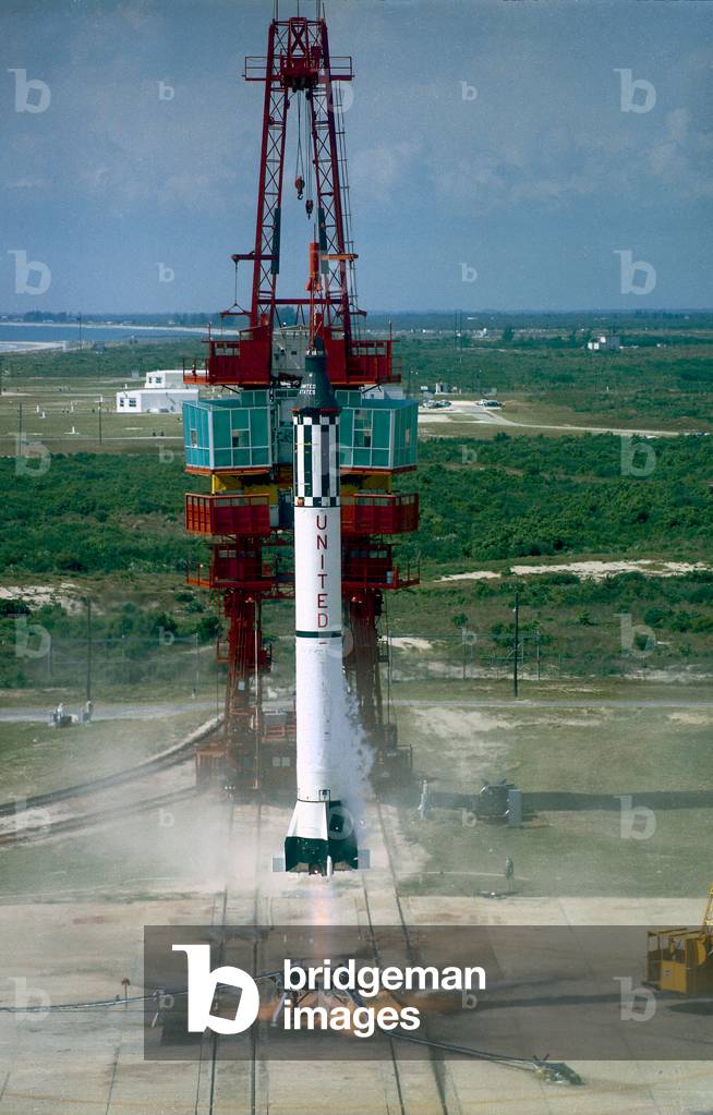 Launch of Freedom 7 by NASA on May 5 1961 (photo)