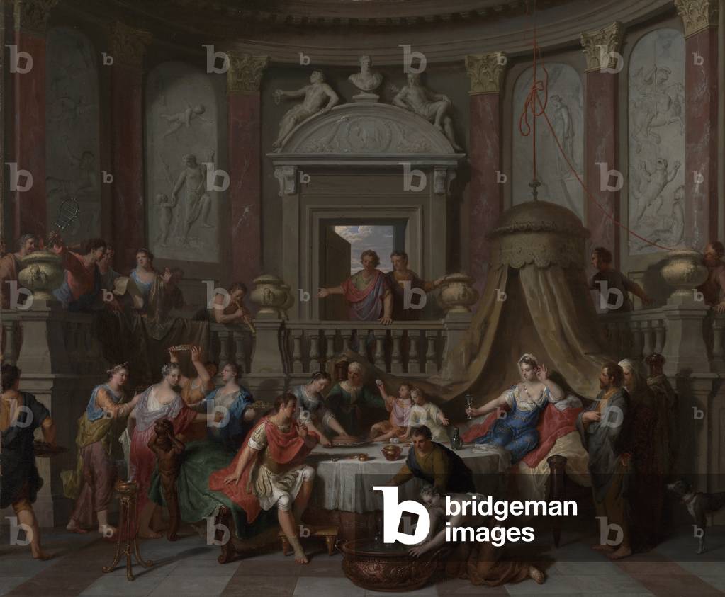 The Banquet of Cleopatra, c.1700 (oil on canvas)