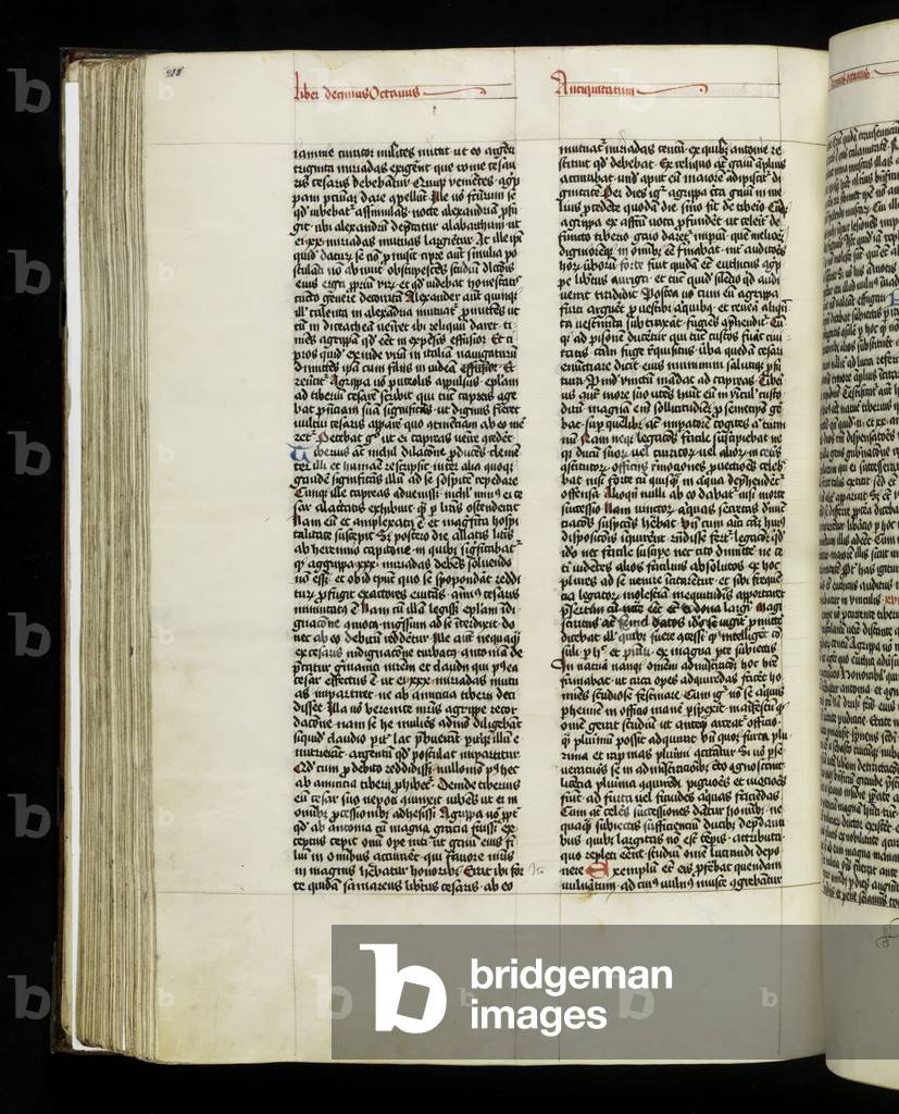 Page 288 from Book 18 of 'Antiquitates Iudaice' by Josephus Flavius, Tyniec, 1466 (ink on parchment)