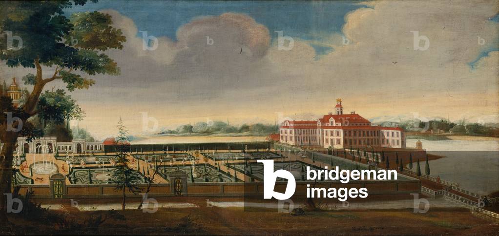 View of Ulriksdal Palace from the South, 1732 (oil on canvas)