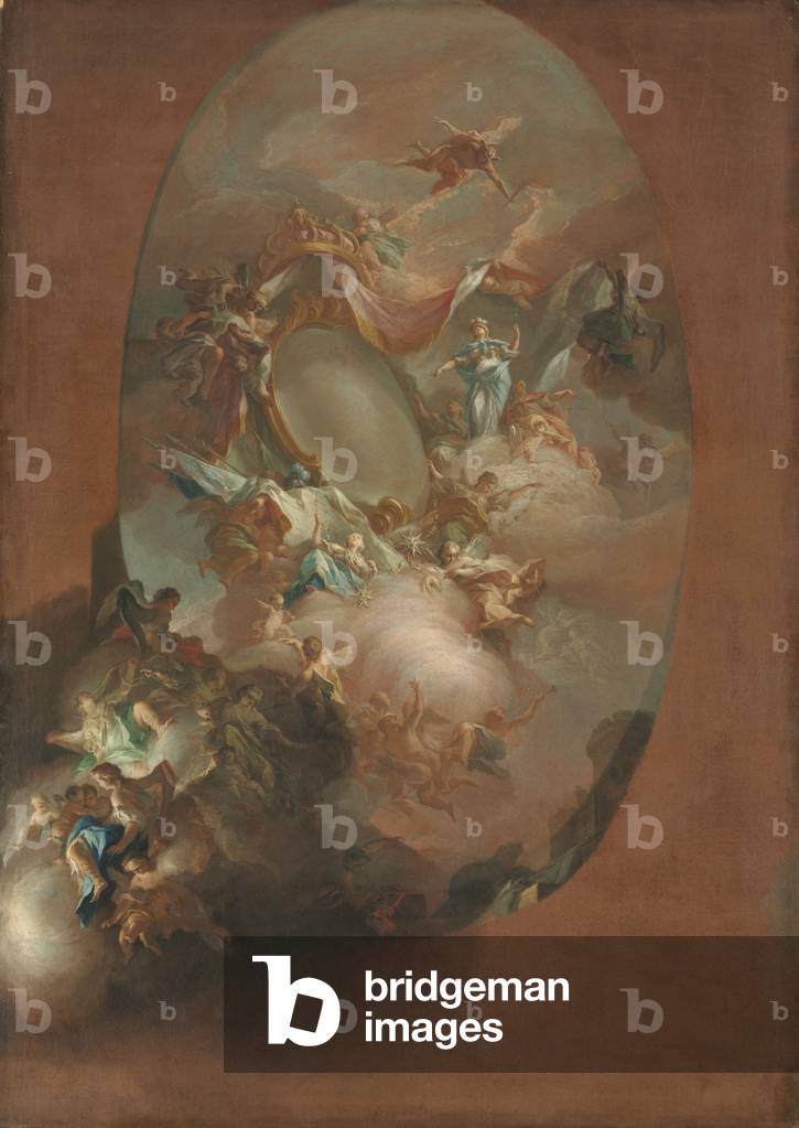 Immagine di Dipinto "Studio per «L'Apoteosi di Ferdinando IV e Maria Carolina" 1781 di Pietro Bardellini