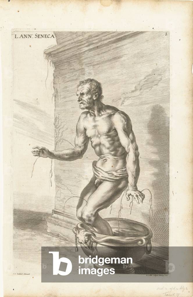 Seneca, engraved by Richard Collin, 1676 (engraving)