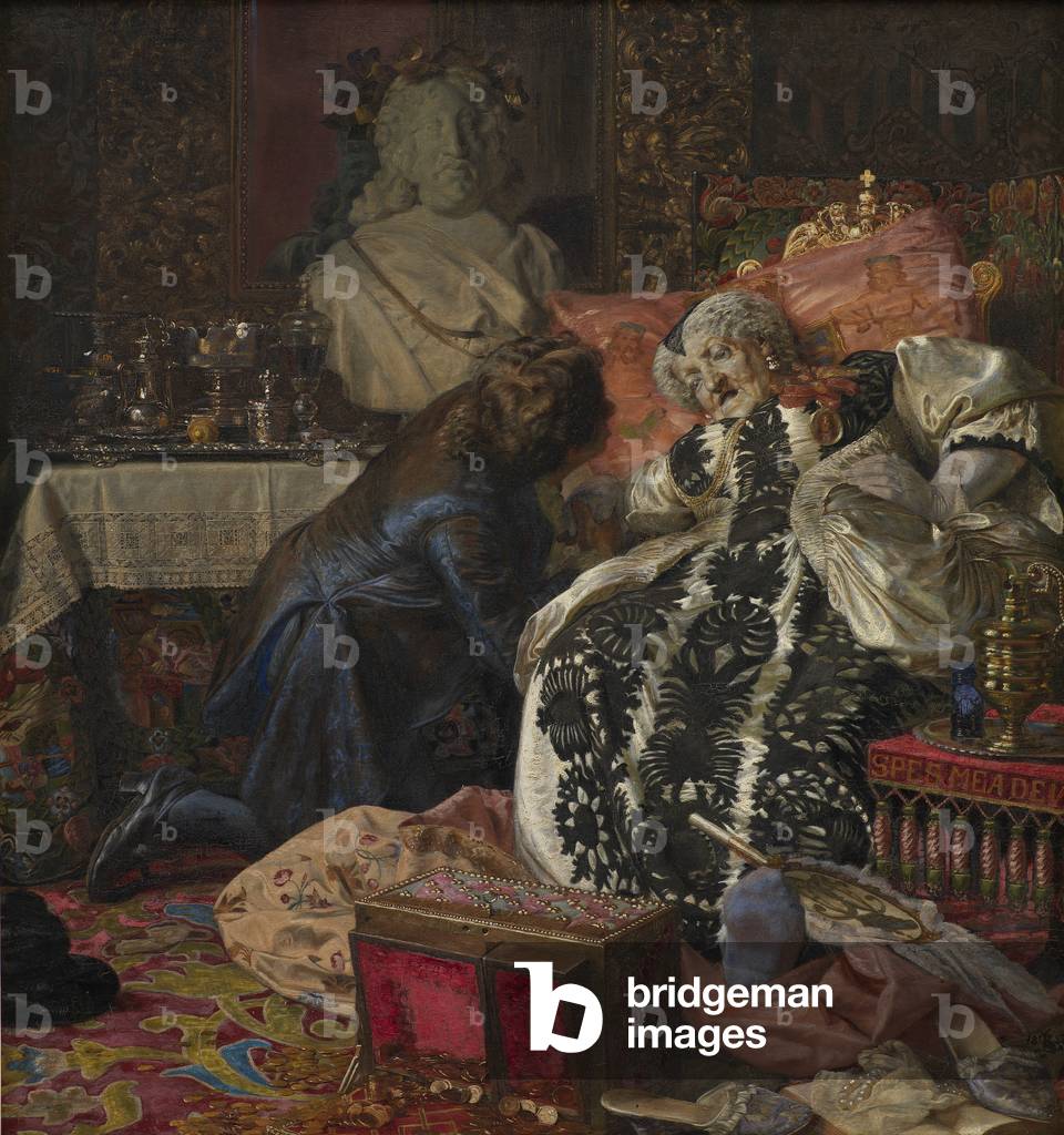 The Death of Queen Sophie Amalie, 1882 (oil on canvas)

