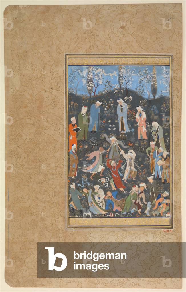 Dancing Dervishes, c.1480 (opaque watercolour and gold on paper)