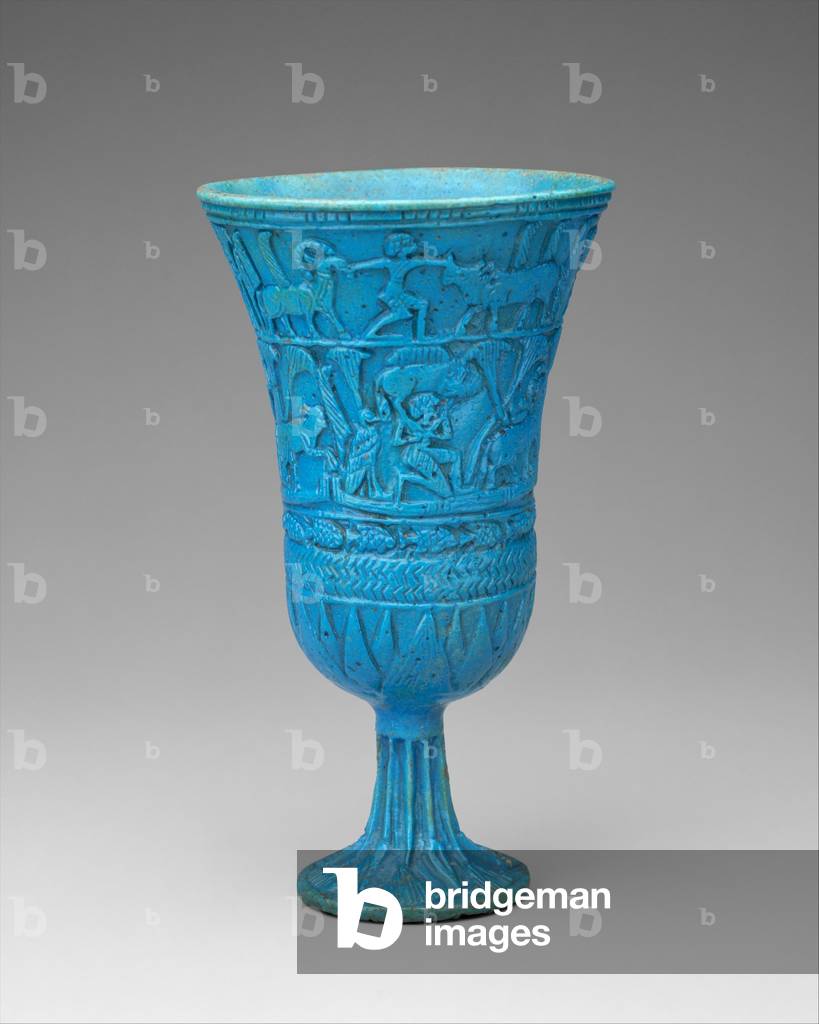 Lotiform Chalice, c.945–664 BC (faience)