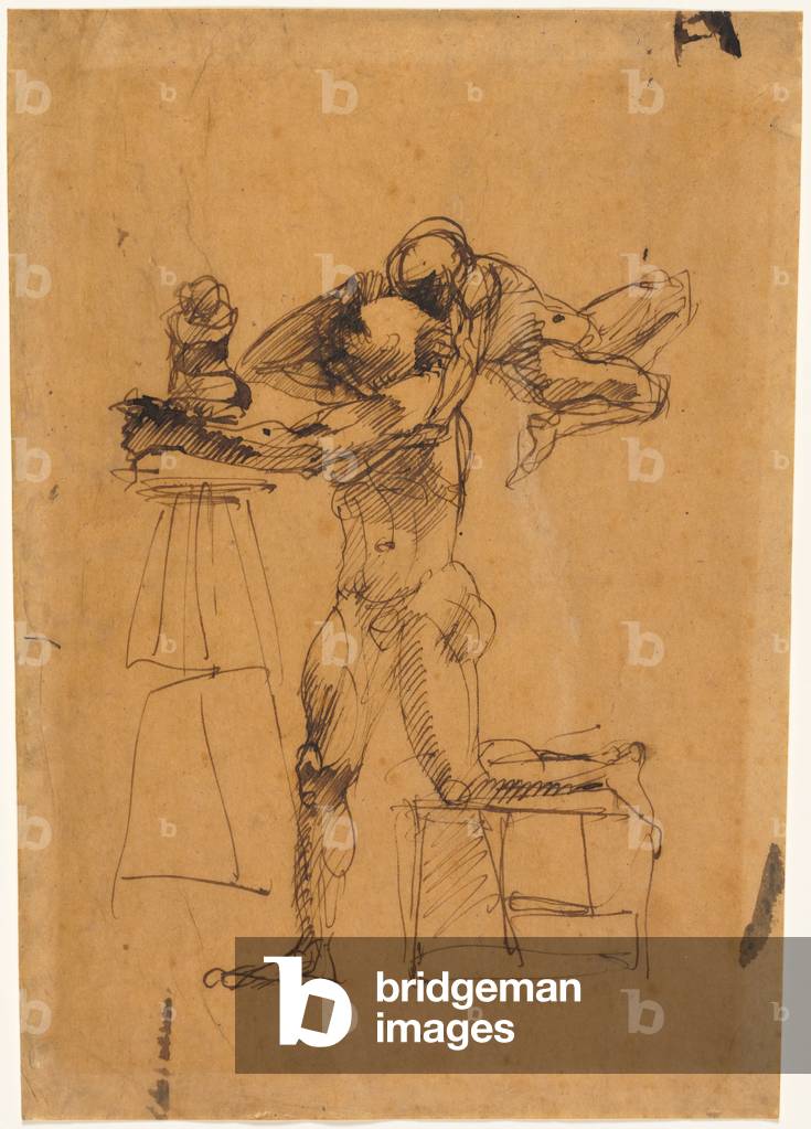 Immagine di Disegno "Il genio dello scultore" 1880 di Auguste Rodin